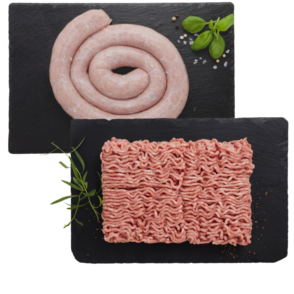 Bornholmergrisen hakket grisekød 8-12%