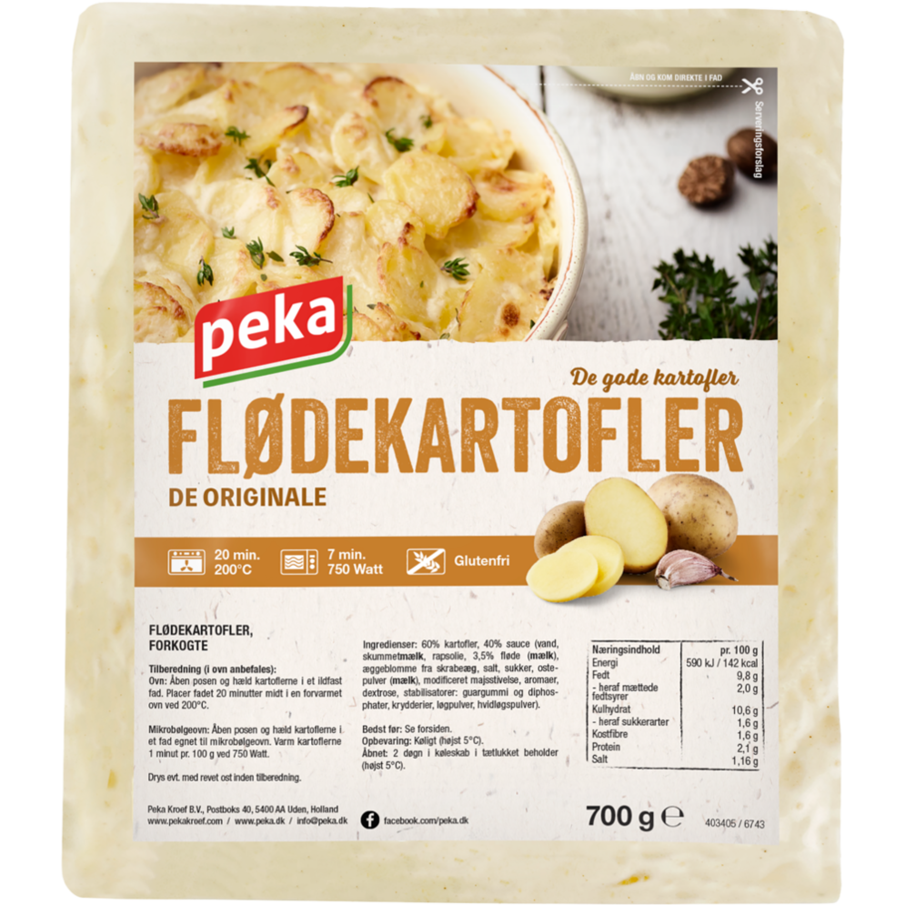 Peka flødekartofler