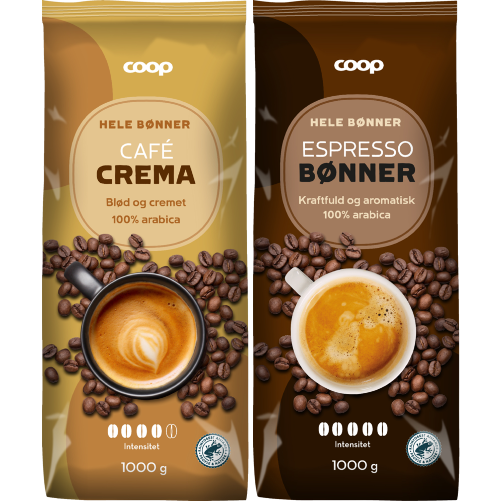 Coop hele kaffebønner