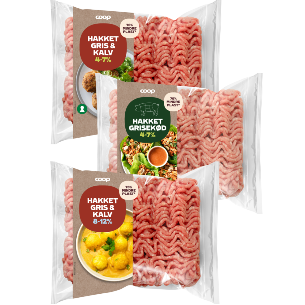 Coop hakket gris & kalv eller hakket grisekød