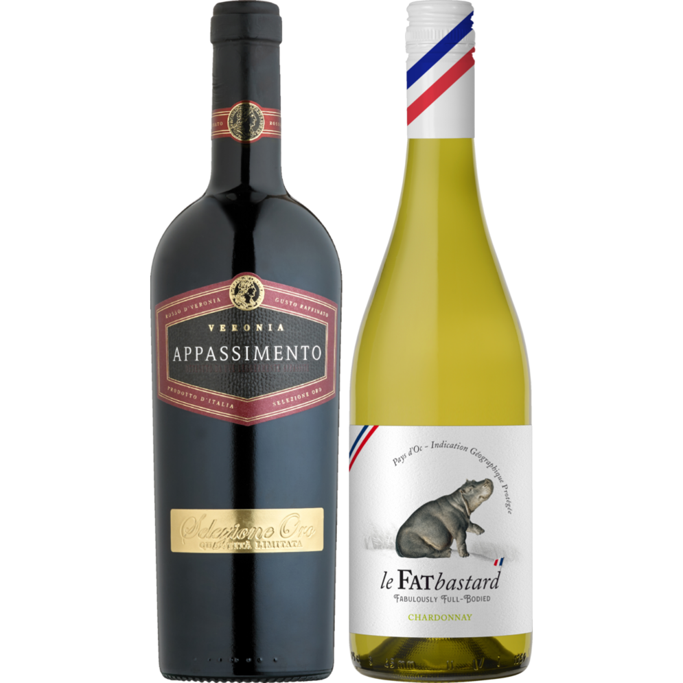 Veronia Appassimento eller Fat Bastard Chardonnay