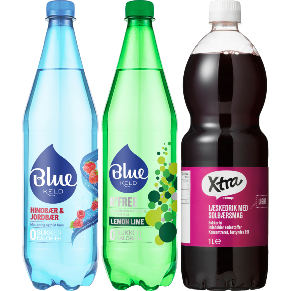 Blue Keld eller Xtra! saft