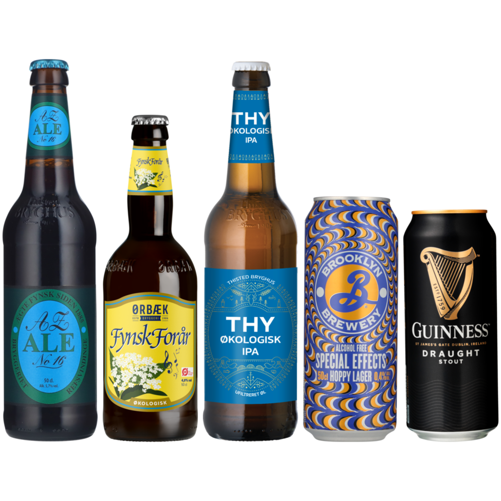 Brooklyn, Guinness, Refsvindinge, Thisted eller Ørbæk øl