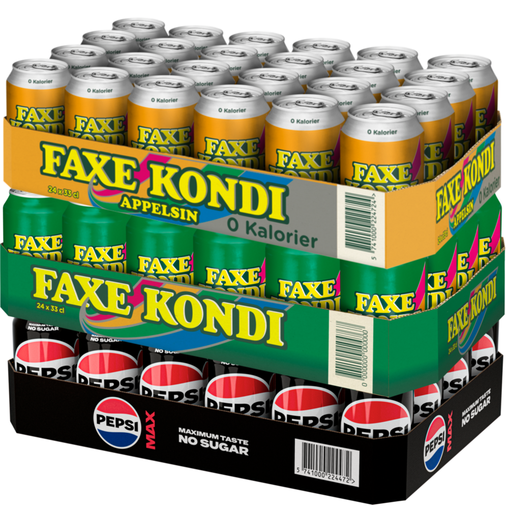Faxe Kondi eller Pepsi Max