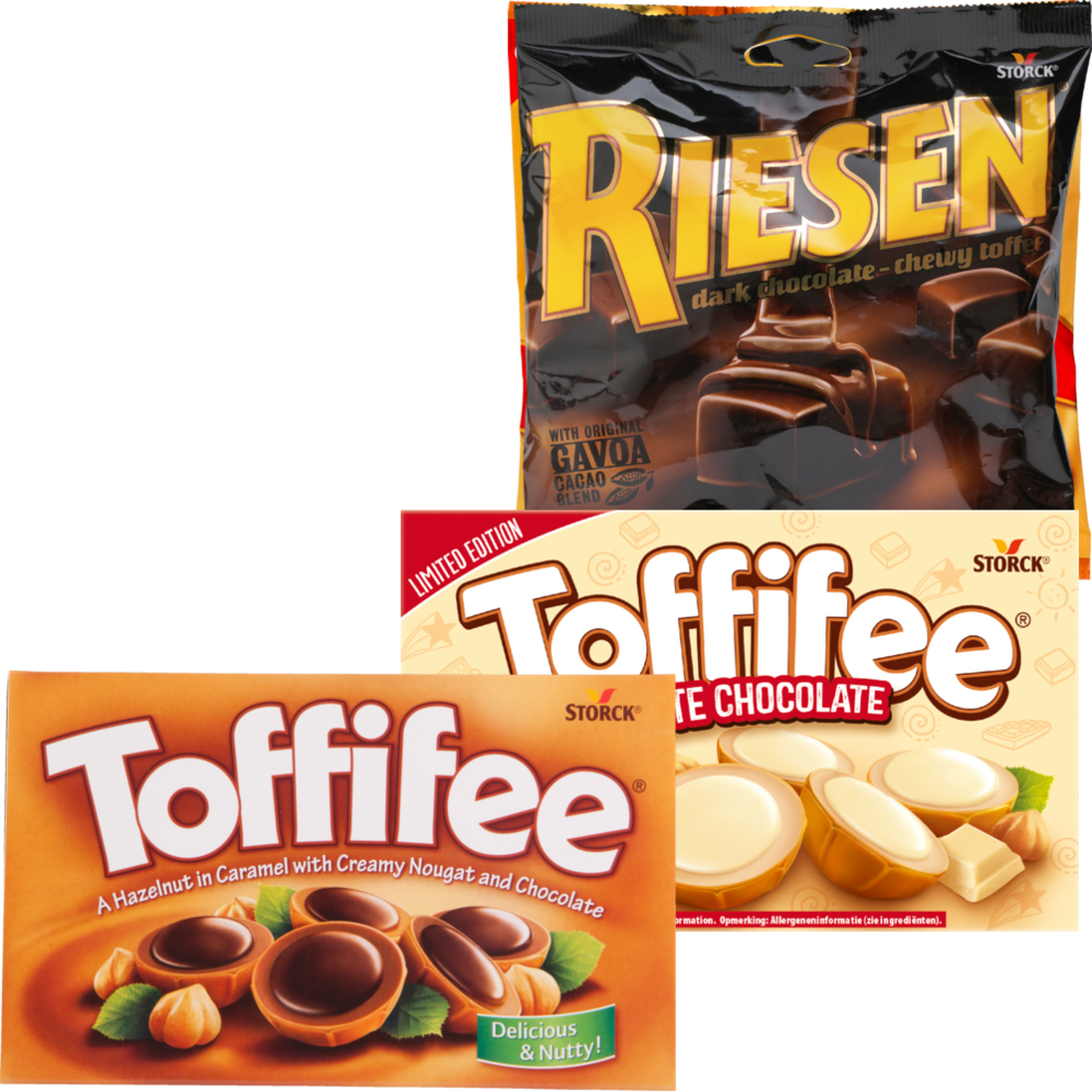 Toffifee, Werthers eller Riesen