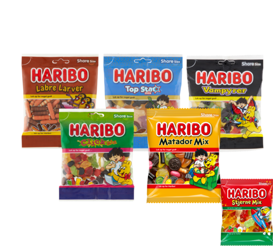 Flere varianter. 120 g. Kg-pris 100,00. Frit valg.